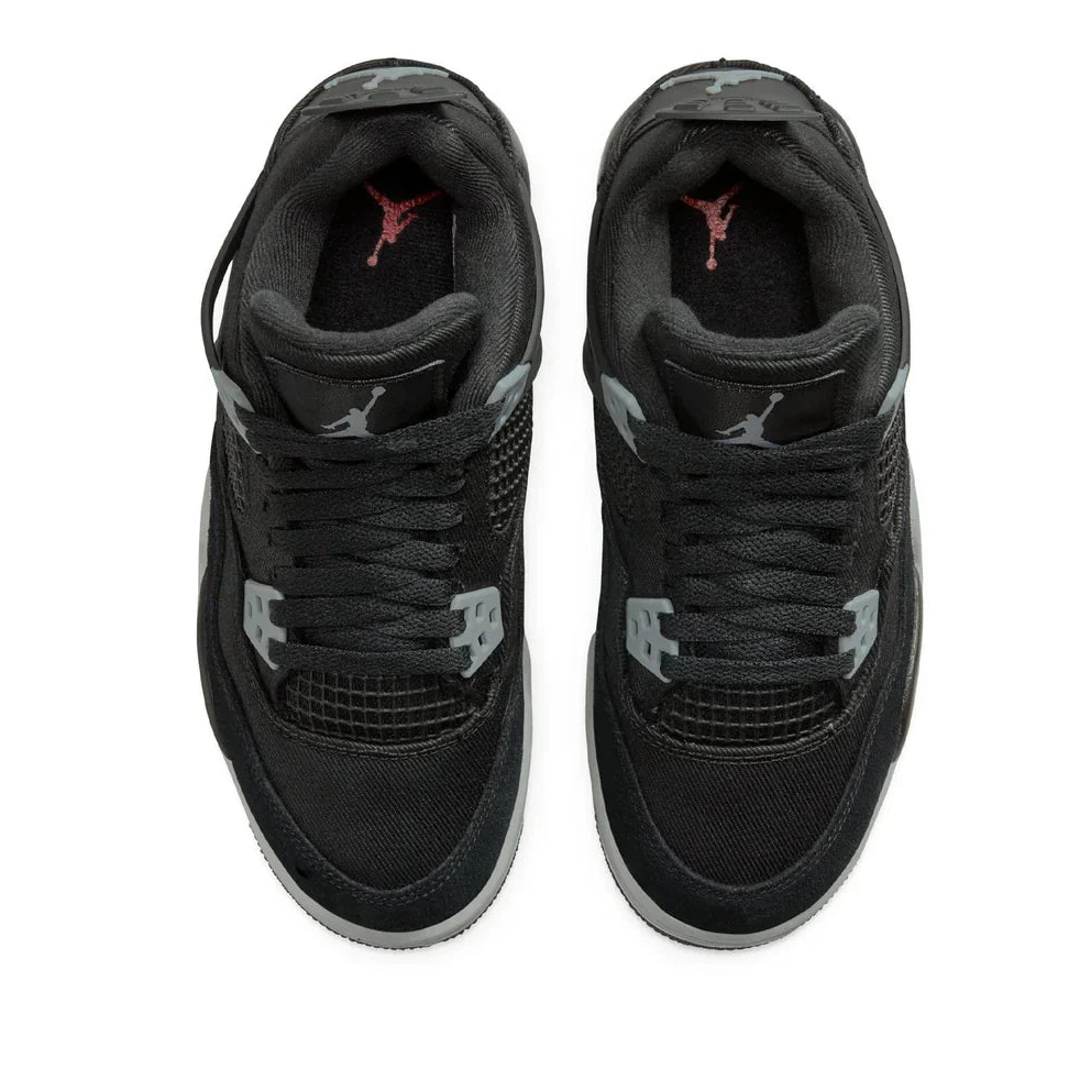 Black GS Air Canvas 4 Retro Jordan 0703